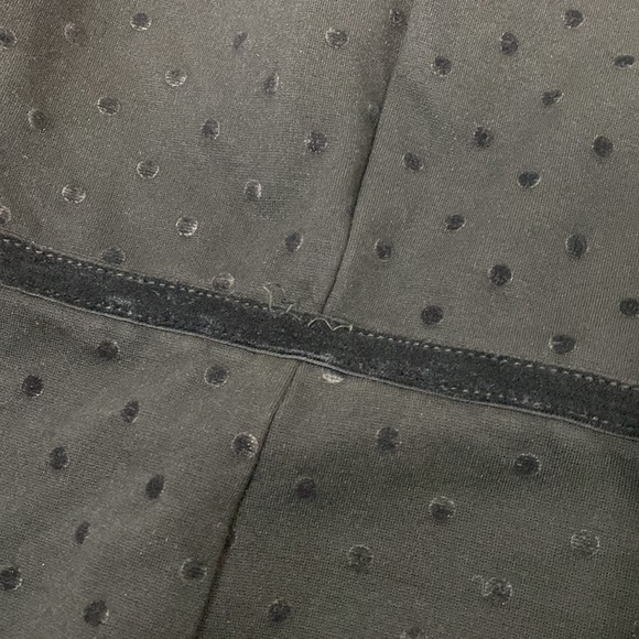 Talbots‎ black sleeveless dress velvet dot trim - Picture 7 of 10